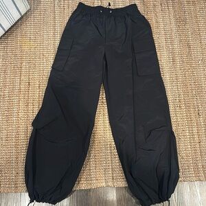 Revolve Black Parachute Pants